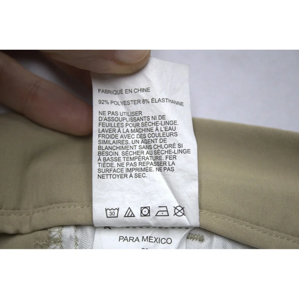 PGA Tour Mens Golf Shorts Khaki Tan Performance Stretch Size 32